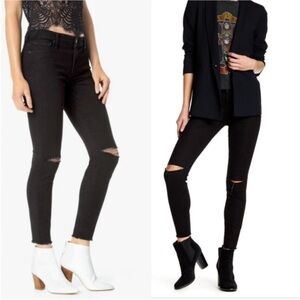 Joe’s Jeans Finn Ankle Skinny Jean Distressed Black Dion size 24